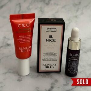 *SOLD!* Sunday Riley CEO and B3 Nice travel set